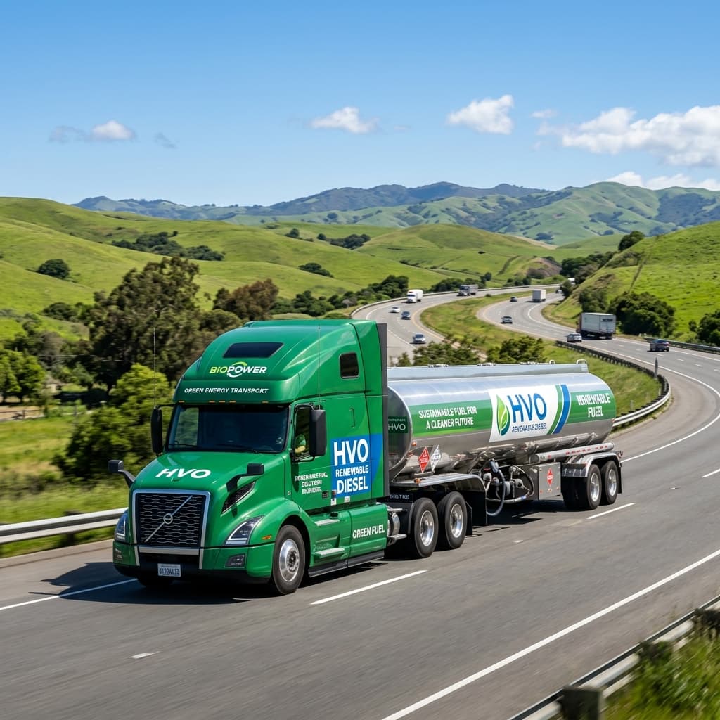 HVO renewable diesel truck fleet